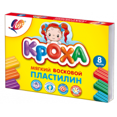 Plastilin yumşaq mum "Baby" 8 tsv.